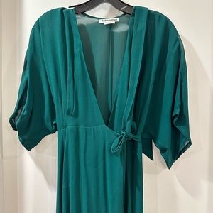 Reformation Winslow Dress in Emerald